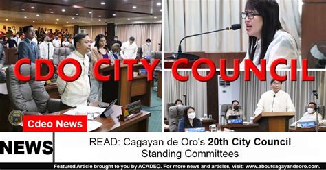 STANDING COMMITTEES OF THE 20TH CITY COUNCIL .